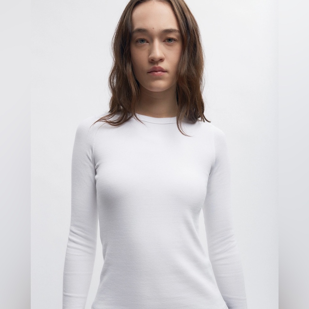 KOTN White Long Sleeve Tee